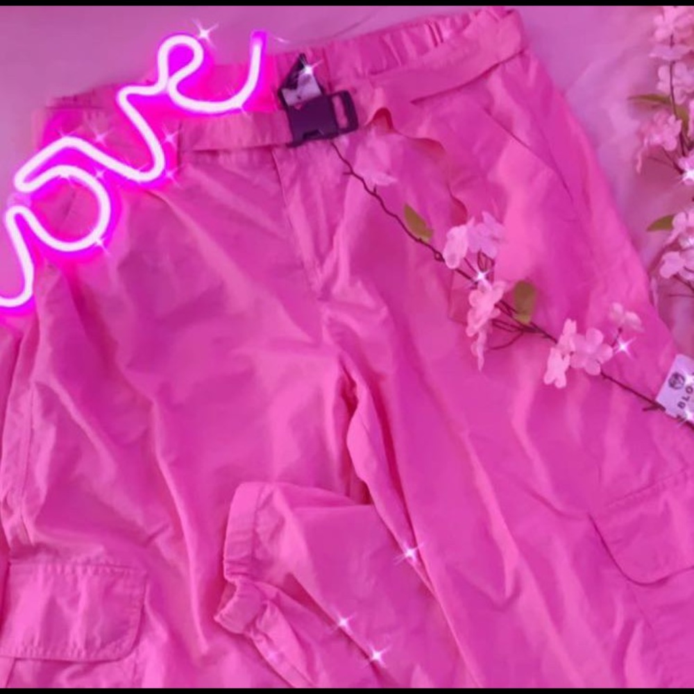 🌸🎀 ❝Pink Cargo Pants❞ 🌸🎀